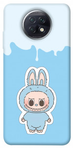 Чехол Labubu blue для Xiaomi Redmi Note 9 5G