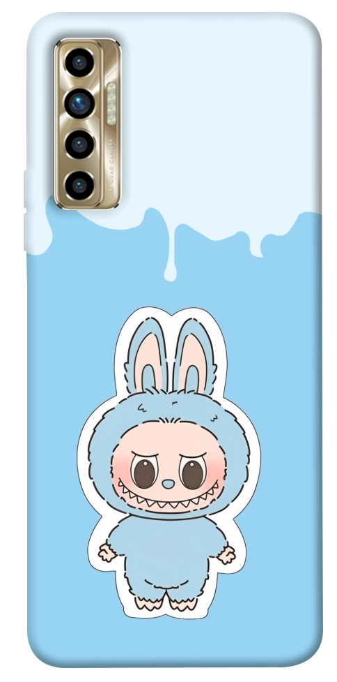 Чохол Labubu blue для TECNO Camon 17P