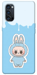 Чохол Labubu blue для Oppo Reno 4 Pro 5G