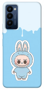 Чохол Labubu blue для Tecno Camon 18