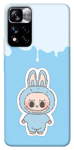 Чехол Labubu blue для Xiaomi Redmi Note 11 5G
