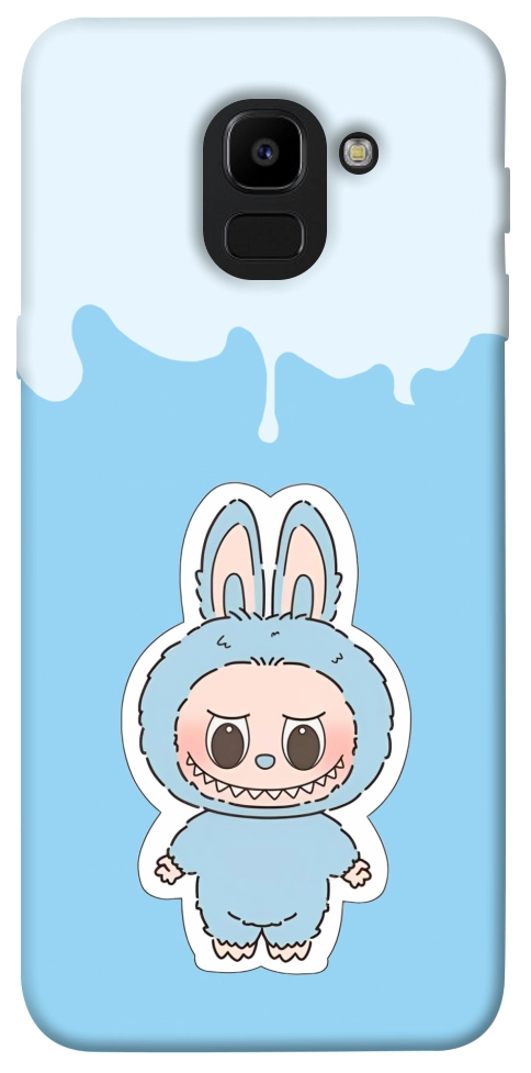 Чехол Labubu blue для Galaxy J6 (2018)