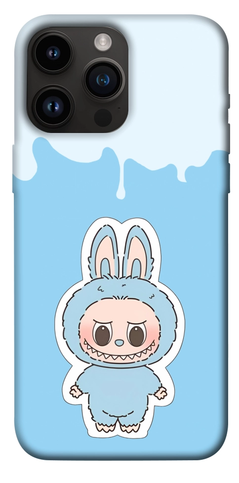 Чехол Labubu blue для iPhone 14 Pro Max