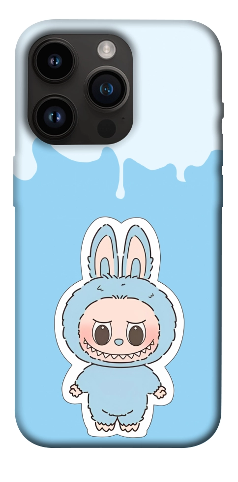 Чехол Labubu blue для iPhone 14 Pro