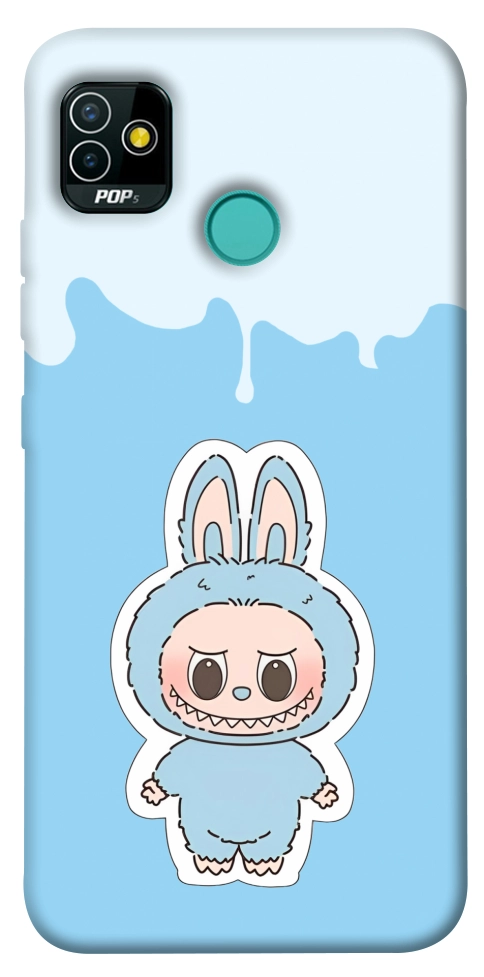 Чохол Labubu blue для TECNO Pop 5