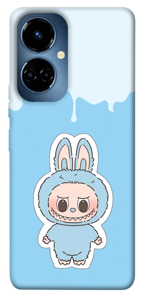 Чехол Labubu blue для TECNO Camon 19 (CI6n)