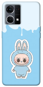 Чохол Labubu blue для Oppo Reno 7 4G