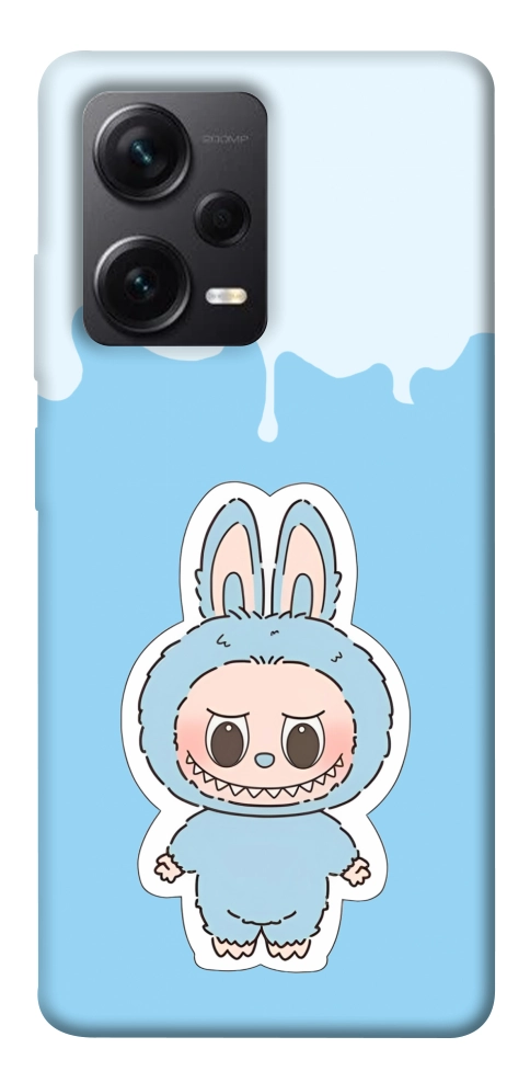 Чехол Labubu blue для Xiaomi Redmi Note 12 Pro 5G