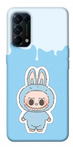 Чохол Labubu blue для Oppo Reno 5 4G