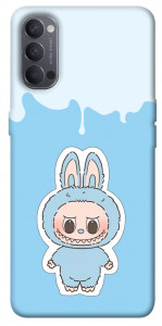 Чехол Labubu blue для Oppo Reno 4