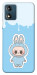 Чехол Labubu blue для Motorola Moto E13