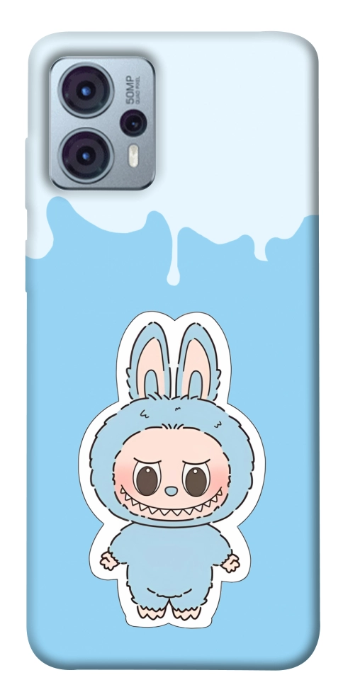 Чехол Labubu blue для Motorola Moto G23