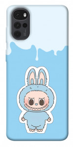 Чехол Labubu blue для Motorola Moto G22