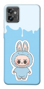 Чохол Labubu blue для Motorola Moto G32