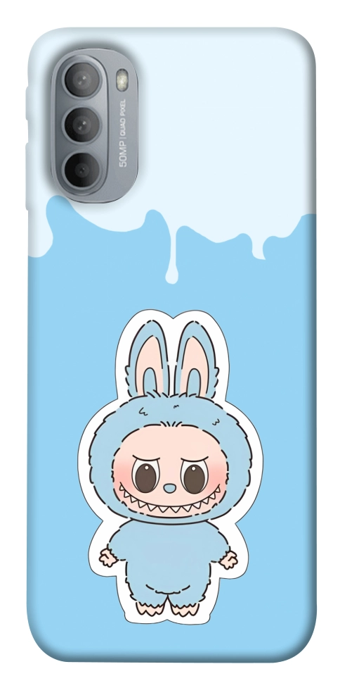 Чехол Labubu blue для Motorola Moto G31