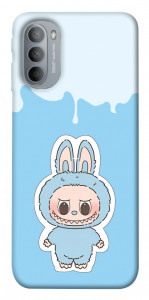 Чехол Labubu blue для Motorola Moto G31