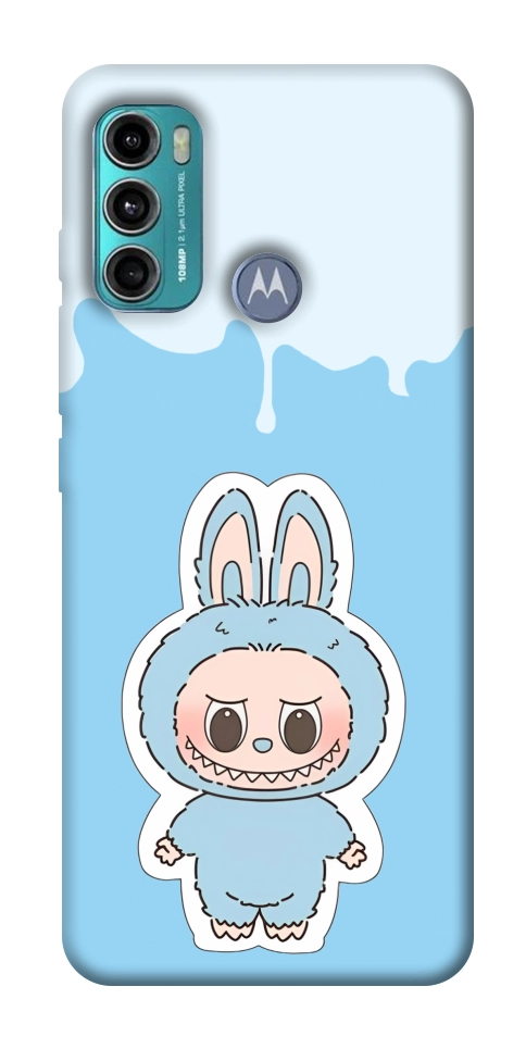 Чехол Labubu blue для Motorola Moto G60