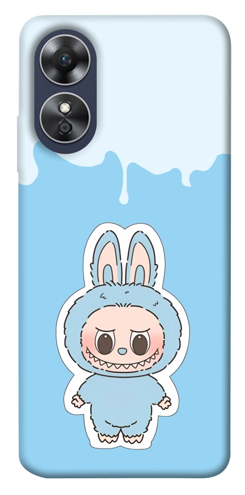 Чехол Labubu blue для Oppo A17
