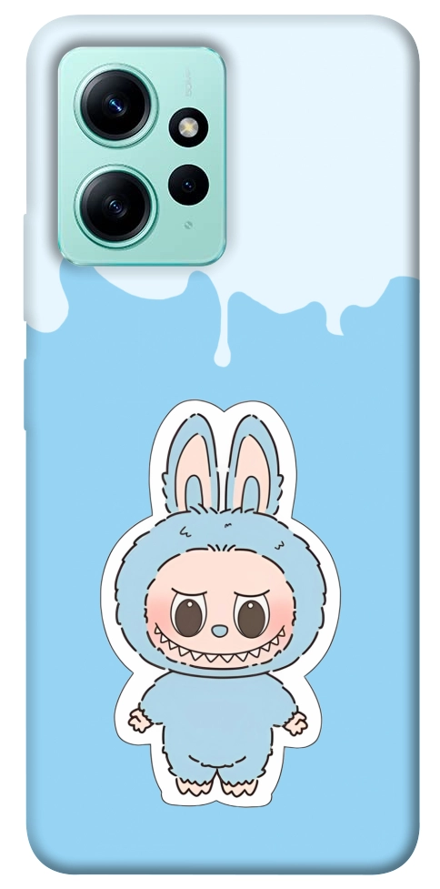 Чехол Labubu blue для Xiaomi Redmi Note 12 4G