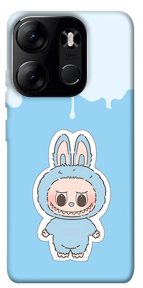 Чохол Labubu blue для Tecno Spark Go 2023