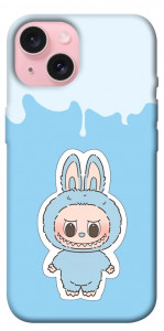 Чехол Labubu blue для iPhone 15