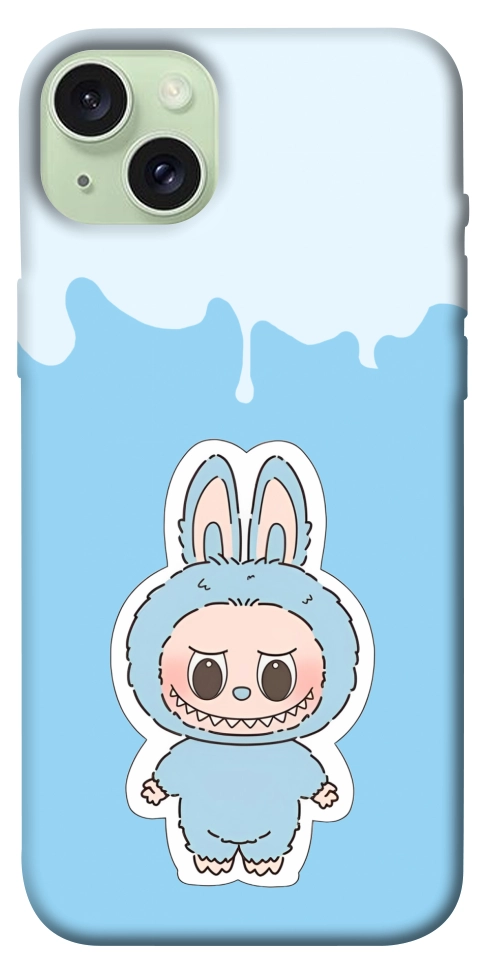 Чохол Labubu blue для iPhone 15 Plus