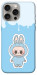 Чехол Labubu blue для iPhone 15 Pro Max