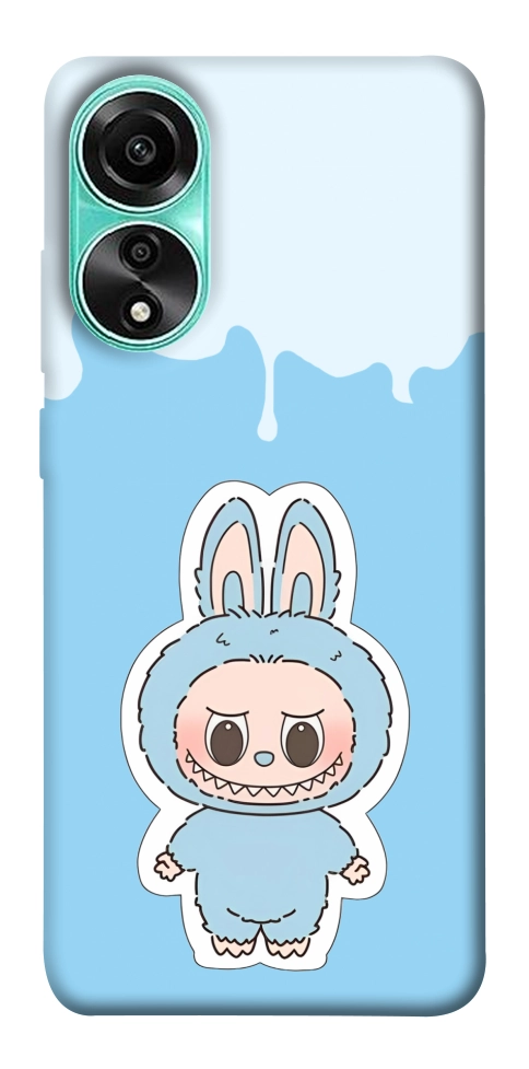 Чохол Labubu blue для Oppo A78 4G