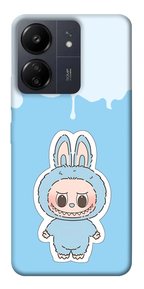Чохол Labubu blue для Xiaomi Redmi 13C