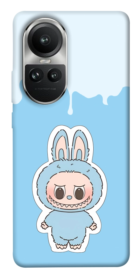 Чехол Labubu blue для Oppo Reno 10