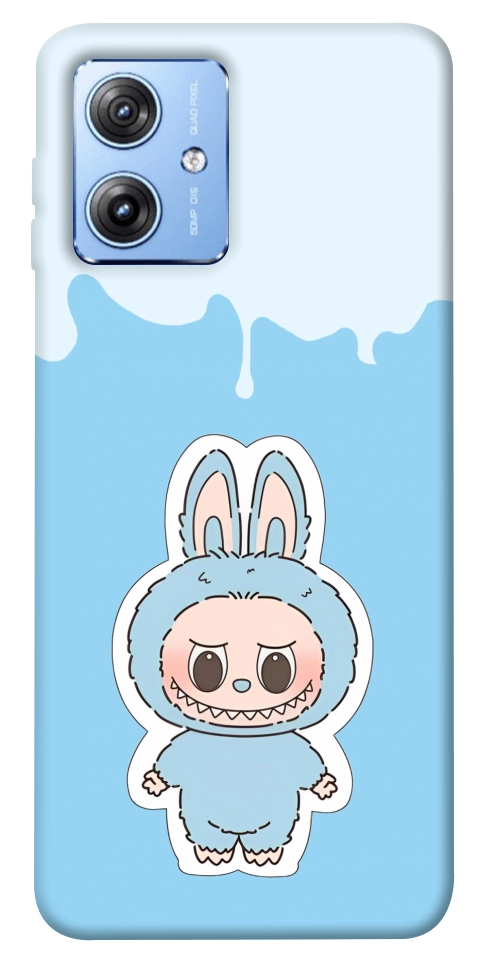Чехол Labubu blue для Motorola Moto G84