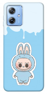 Чехол Labubu blue для Motorola Moto G84