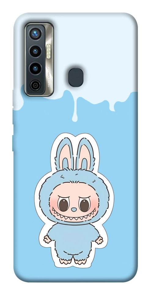 Чохол Labubu blue для TECNO Camon 17