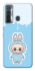 Чохол Labubu blue для TECNO Camon 17