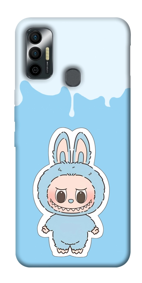 Чехол Labubu blue для TECNO Spark 7