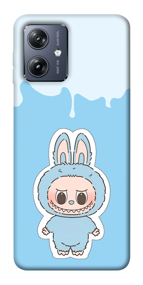 Чехол Labubu blue для Motorola Moto G54
