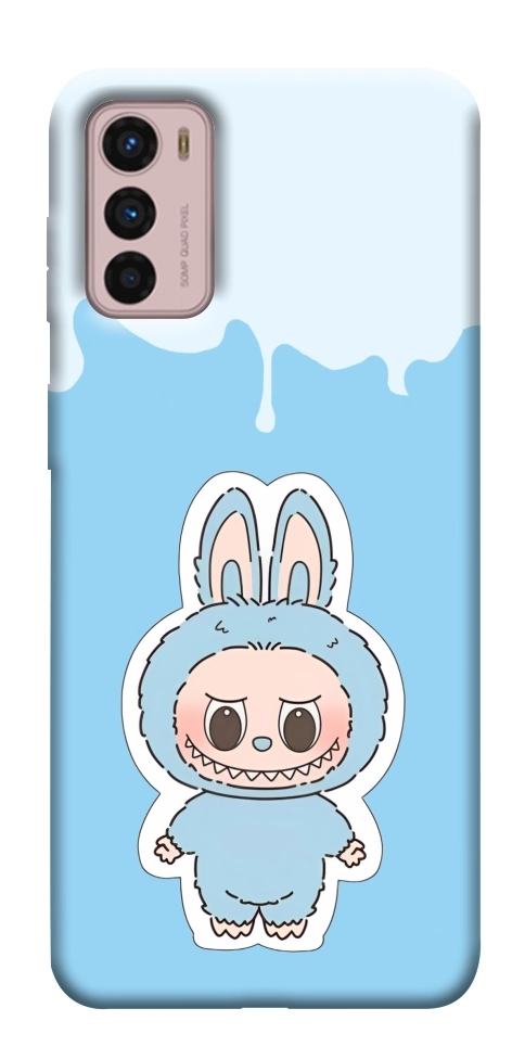 Чехол Labubu blue для Motorola Moto G42