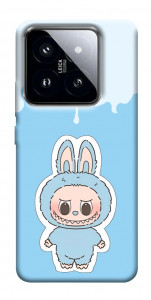 Чохол Labubu blue для Xiaomi 14 Pro
