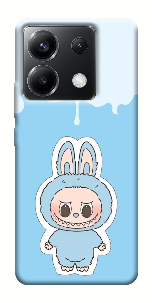 Чехол Labubu blue для Xiaomi Poco X6