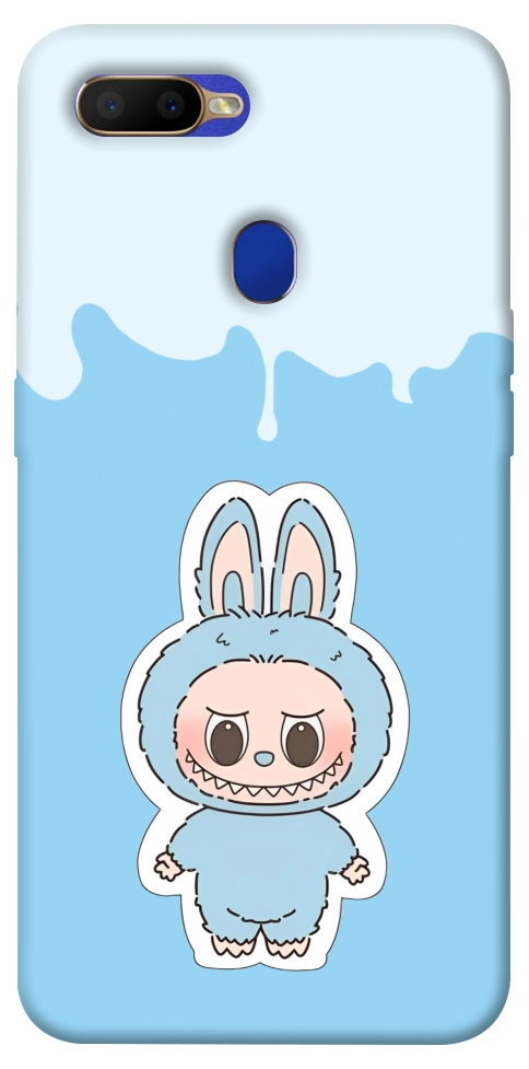Чехол Labubu blue для Oppo A7