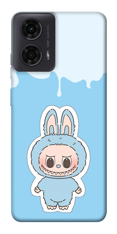 Чохол Labubu blue для Motorola Moto G24