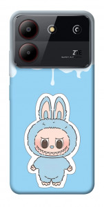 Чехол Labubu blue для ZTE Blade A54 4G