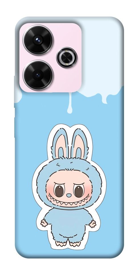 Чохол Labubu blue для Xiaomi Redmi 13 4G