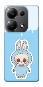 Чехол Labubu blue для Xiaomi Redmi Note 13 Pro 5G