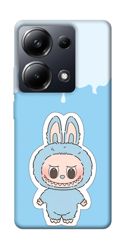 Чохол Labubu blue для Xiaomi Poco M6 Pro 4G