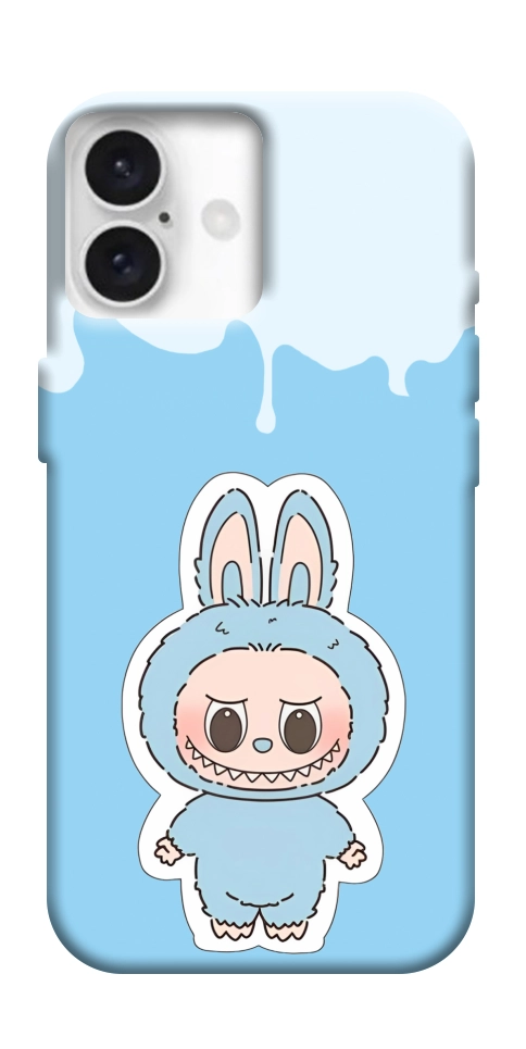 Чохол Labubu blue для iPhone 16