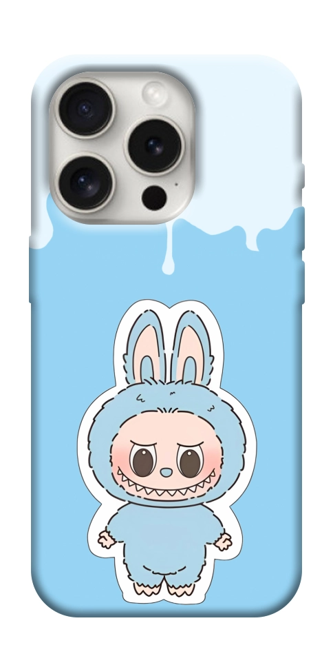 Чохол Labubu blue для iPhone 16 Pro