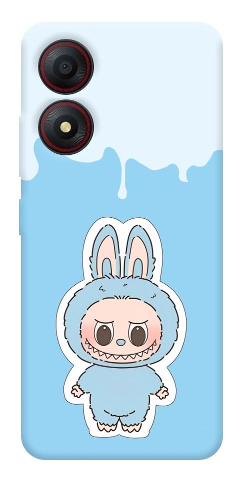 Чохол Labubu blue для ZTE Blade A34 4G