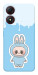 Чохол Labubu blue для ZTE Blade A34 4G