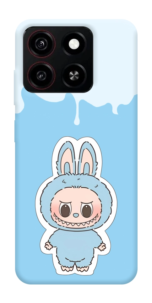 Чехол Labubu blue для ZTE Blade A35 4G